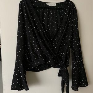 Vintage Havana Faux Wrap Top